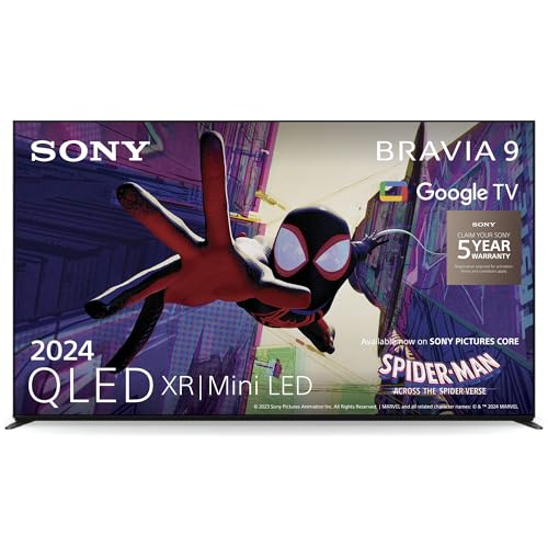 - Sony BRAVIA 9 QLED | K75XR90 | 75 Inch 4K HDR Google Smart TV | Chromecast | AirPlay | 120Hz | 5 Year Warranty -