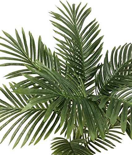 - Requena Artificial Tree with Lifelike Leaves | Artificial Plant | Black Plastic Pot | 95cm -