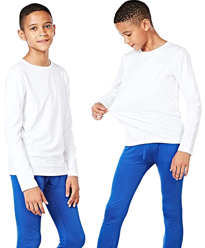 - orbiz 2X Unisex Children Kids Thermal Long Sleeve Shirt -