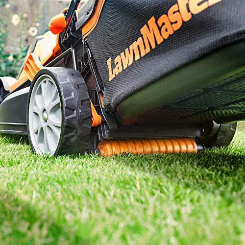 - LawnMaster MX 24V 34cm Cordless Lawnmower | Plus Spare Battery -