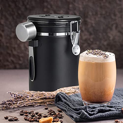 - Hossejoy Airtight Coffee Canister | Stainless Steel Coffee Container -