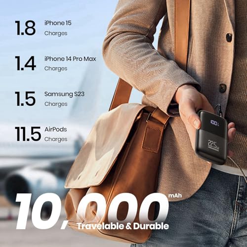 - INIU Power Bank | 22.5W Fast Charging 10000mAh Battery Pack | USB C Input & Output Portable Charger -