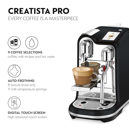 = Nespresso Creatista Pro Automatic Pod Coffee Machine | Milk Frother Wand -