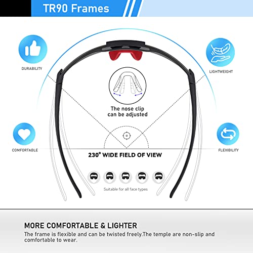 - Konqkin Cycling Glasses | Sports Sunglasses -