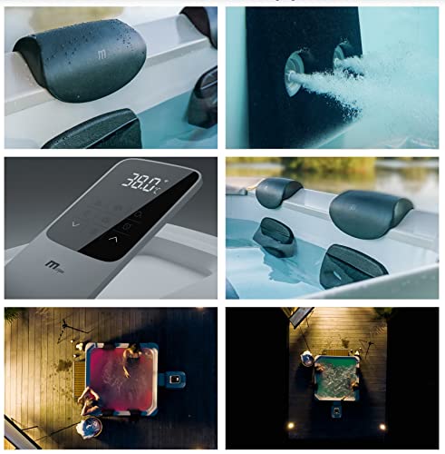 - MSpa Oslo Hot Tub | Wi-Fi Control | LED Lighting | Hydrotherapy Jets | Cover Included -