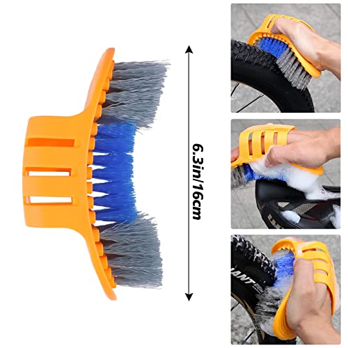 - Oumers 8pcs Bike Cleaning Brush Kit | Bike Chain Cleaner Multi Tool -