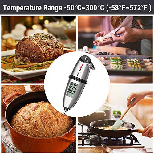- ThermoPro TP02S Digital Meat Thermometer | Instant Read Thermometer for Air Fryers Cooking -