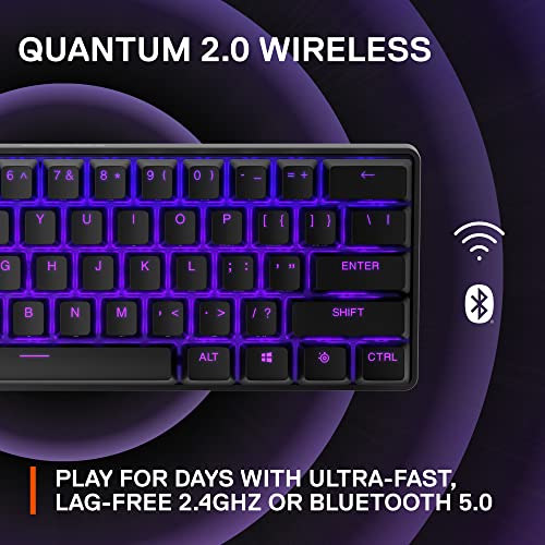 - SteelSeries Apex Pro | Mini Wireless HyperMagnetic Gaming Keyboard | World's Fastest Keyboard -