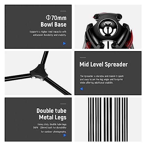- NEEWER 79"/200cm Video Tripod | Heavy Duty Aluminum Alloy Camera Tripod Stand -