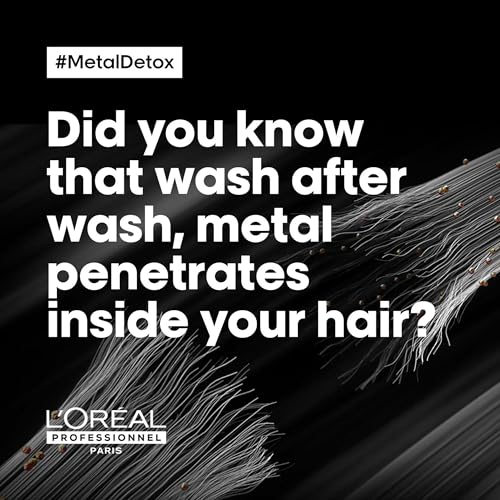 - L’Oréal Professionnel | Metal Detox Hair Mask, for Smooth, Strong & Shiny Looking Hair -