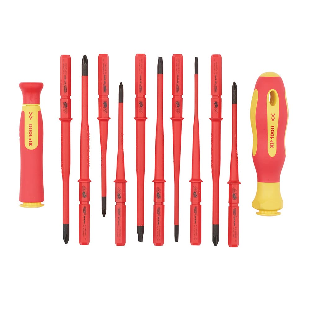 - Draper 70867 XP1000 VDE Extra Slim Interchangeable Screwdriver Set (12 Piece) -