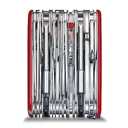 - Victorinox 73 Functions Swiss Champ XXL Pocket Knife, 91 mm Length x 62.3 mm Height, Red -