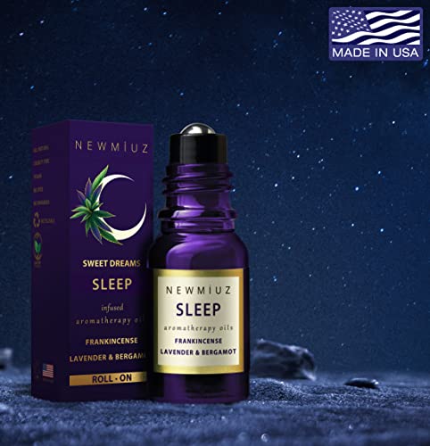 - Sleep Well Roll On Essential Oil | Anti Stress Calming Aromatherapy | Stick Blend Lavender Oil |  Gifts for Women -