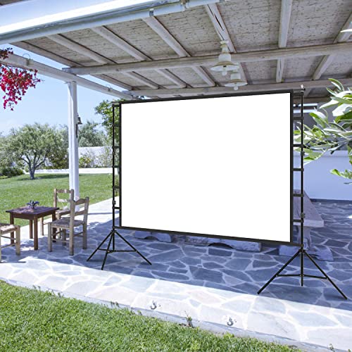 - Projector Screen with Stand | 120 inch 16:9 for Home Theater -