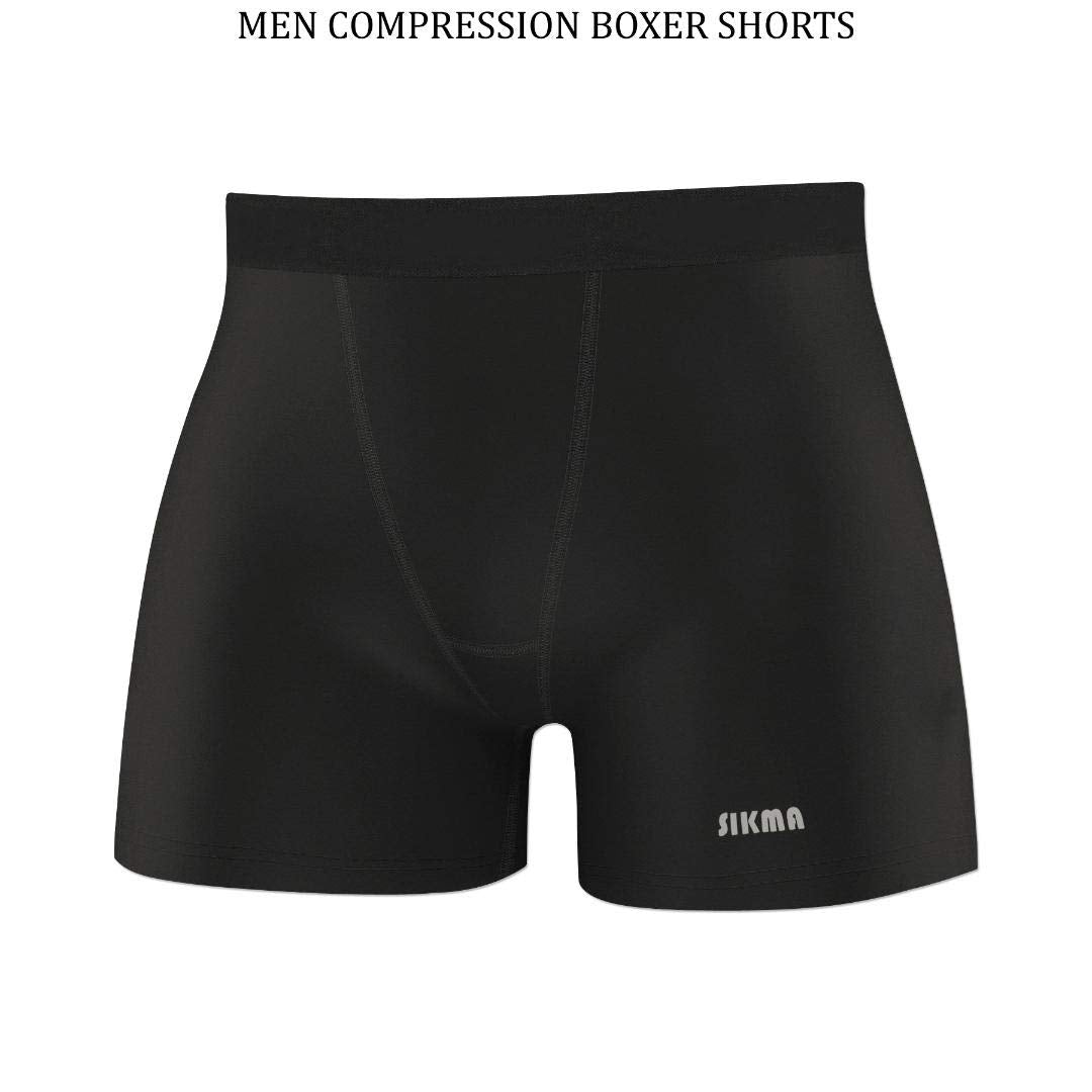 - Sikma Mens Compression Boxer Shorts|  Baselayer Skin Tight Briefs -