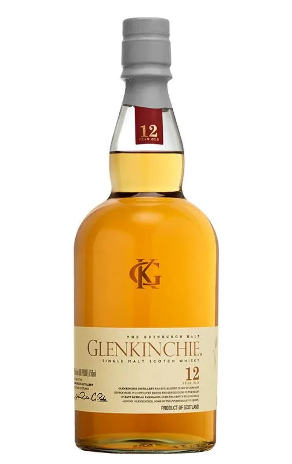 - Glenkinchie 12 Year Old Single Malt Scotch Whisky | 43% Vol | 70cl | Light Bodied -