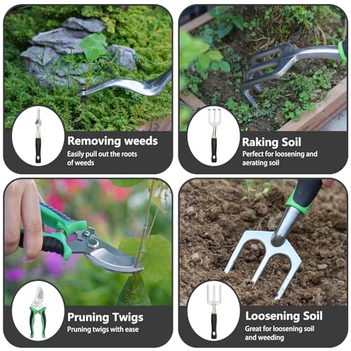 - Fixmend Garden Tools | 11 Pieces Gardening Tools | Stainless Steel Garden Tools Set -