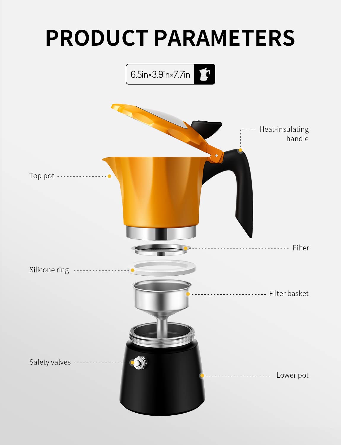 - TWOMEOW | Stovetop Coffee Maker | Espresso | Italian Moka Pot -