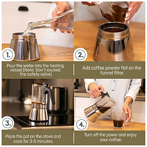 - VeoHome Stovetop espresso maker -