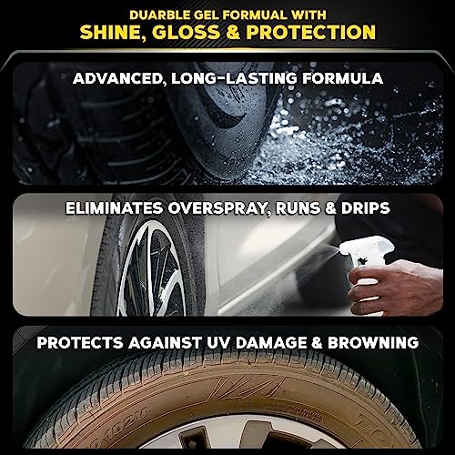 - Meguiar's G7516EU Endurance Long Lasting High Gloss Black Tire Gel -