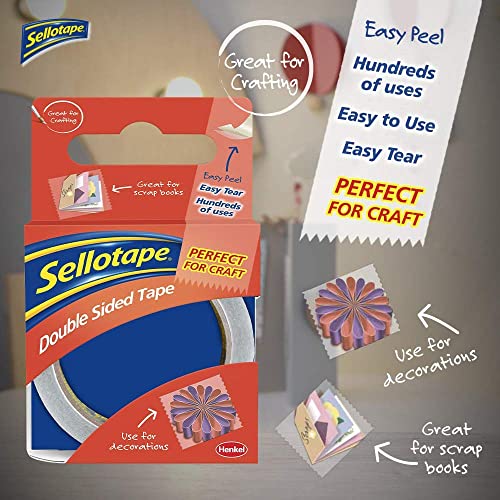 - Sellotape Double Sided Tape | Strong Double Sided Tape for Everyday Use -