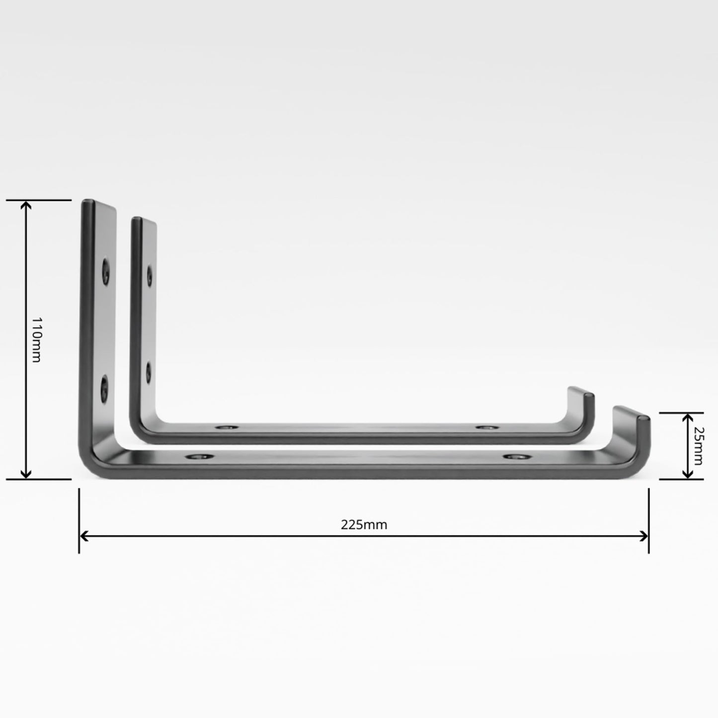 - MKGT Rustic Wooden Shelves | Wall-Mounted Handcrafted Floating Shelves | Set of 2, 50 cm Long -