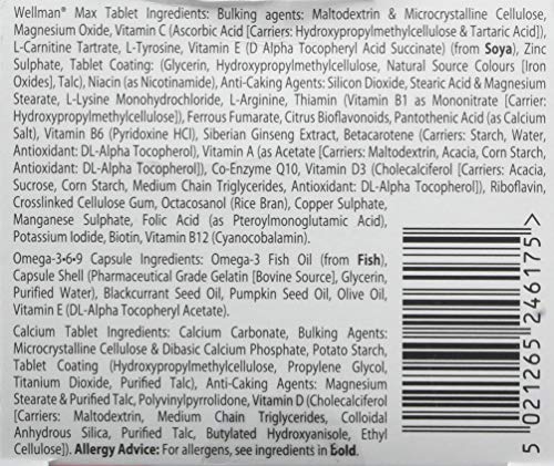 - Wellman Max - Maximum Strength Multivitamin Formula Mix with Support for energy
