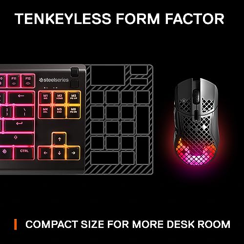 - SteelSeries Apex 3 TKL | RGB Gaming Keyboard | Tenkeyless Compact Esports Form -