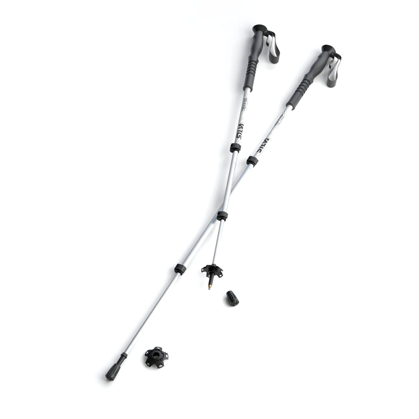 - Silva Trekking Poles Aluminum | Adjustable Length up to 140 cm | Telescopic Walking Poles -