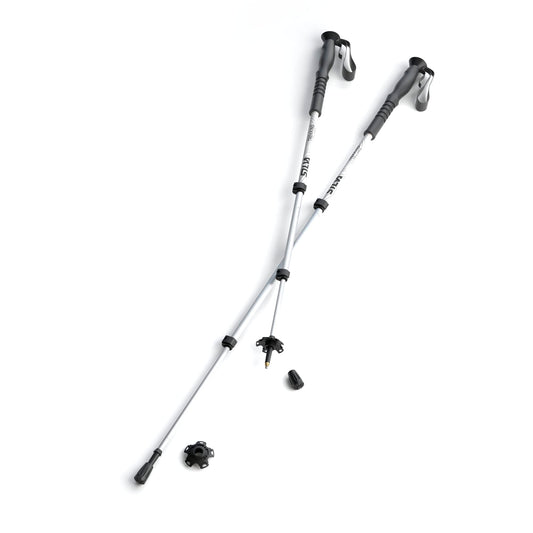 - Silva Trekking Poles Aluminum | Adjustable Length up to 140 cm | Telescopic Walking Poles -