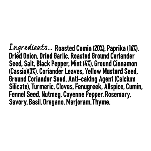 - Schwartz Moroccan Seasoning 40 G | Jar | Pack of 6 | Expertly Blended Mix of Roasted Cumin, Cinnamon & Mint | Great for Marinating Chicken or Lamb -