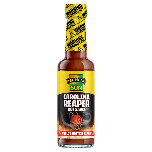 - Tropical Sun | Carolina Reaper Sauce | Worlds Hottest Chilli | 148ml (Pack of 1) -