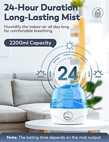 - Aribio Humidifiers | 2.2L Humidifier | Air Humidifier With 10H Continuous Use & Auto-Off -