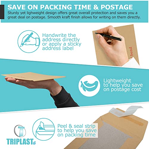 - Triplast Manilla Hard Board Back Envelopes | Pick Qty & Size: 10 x A4 C4 (324x229mm) -