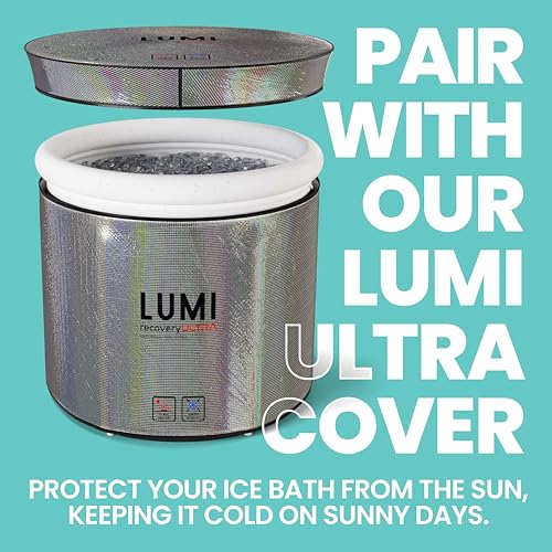 - Lumi Therapy Ice Bath Pod | 320 Litre Cold Water Plunge | 3X Thermal Insulated Layers | UFO Insulated Lid | Includes All Weather Cover -