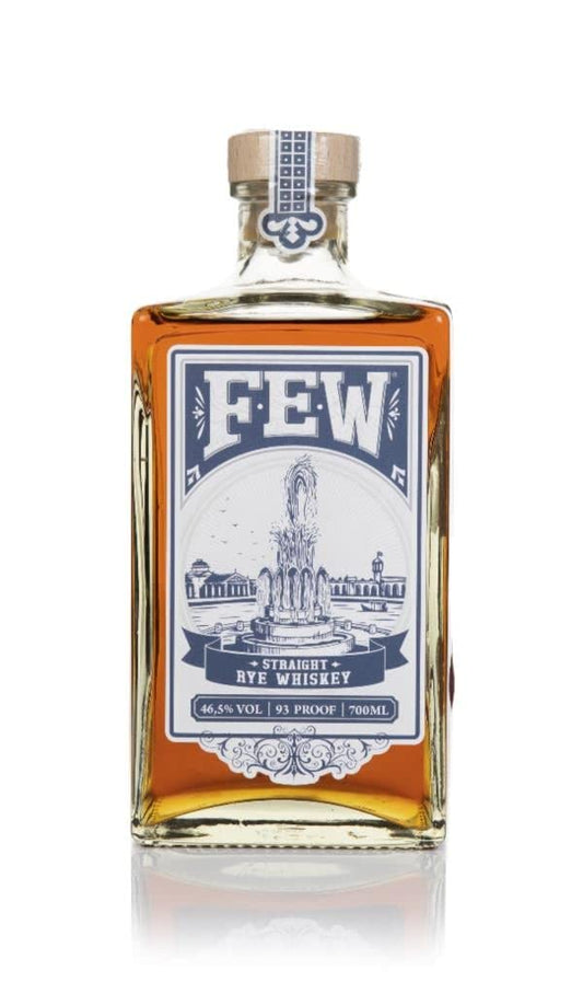 - FEW Spirits Straight Rye Whiskey | 70cl - 46.5% ABV Barrel-Aged Rye Whiskey | Small Batch Hand-Crafted American Whiskey -