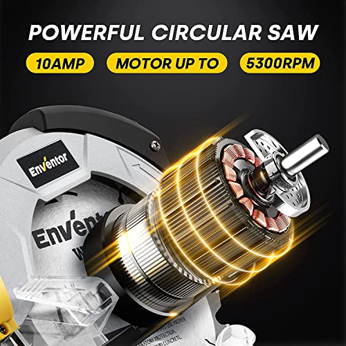 - Enventor Circular Saw | 1200W 5800RPM Pure Copper Motor Electric Circular Saws -
