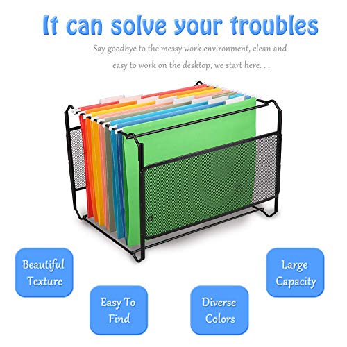 A4 Suspension Files Foolscap Document with Tabs Suspended for Hanging Folders Filing Storage Folders, Pack of 14