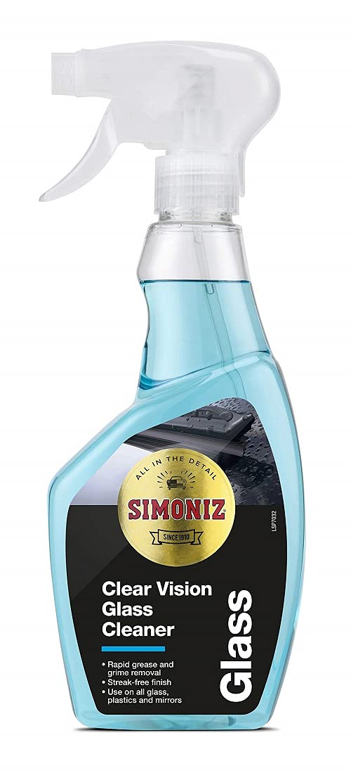 - Simoniz Clear Vision Car Glass Cleaner Spray | Car Window Cleaner For Clear & Streak-Free Windows -