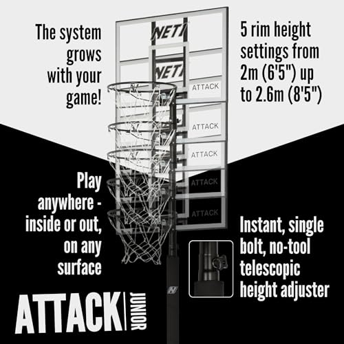 - NET1 Attack Youth Portable Basketball Hoop -