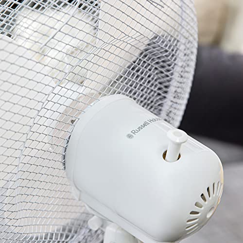 - Russell Hobbs 16" Inch | Lightweight | Pedestal Fan | 3 Speeds | Wide-Angled Oscillation -