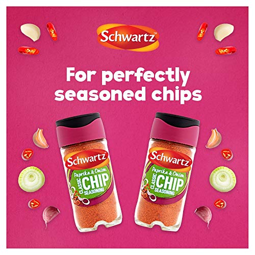 - Schwartz Paprika & Onion Classic Chip Seasoning | 55 G | Pack of 6 |  Paprika, Onion & Garlic, Spicy, Sweet & Earthy Flavour -