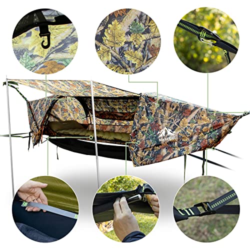 - Night Cat Flat Lay Hammock Tent with Mosquito Net | Waterproof -