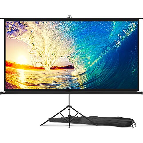 - Projector Screen with Stand 100 inch | Indoor and Outdoor Projection Screen -