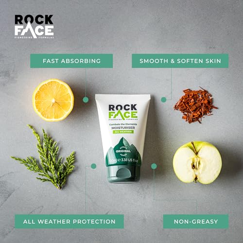 - Rockface Mens Moisturiser | Face Moisturiser | All Weather Protection | Energises Skin -