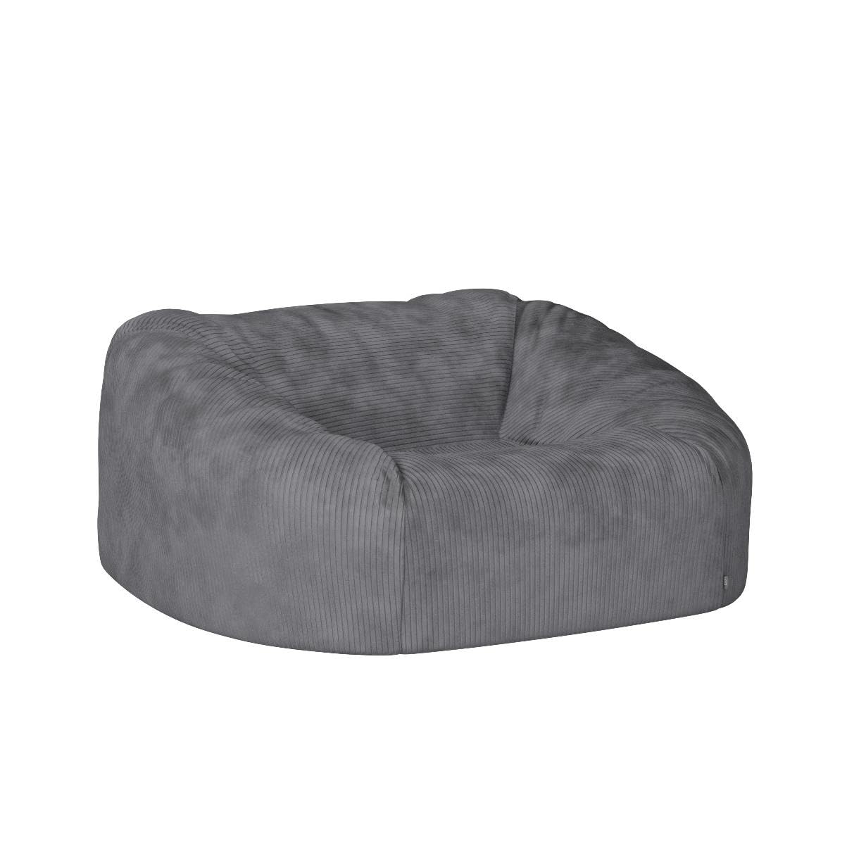 - icon Soul Cord Loveseat Bean Bag Sofa | Charcoal Grey | Extra Large | 130cm x 116cm -