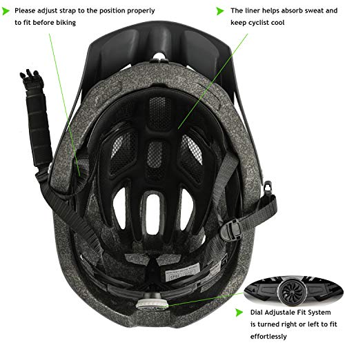 - Exclusky Mountain Bike Helmet | MTB Helmet Adult Lightweight Breathable -