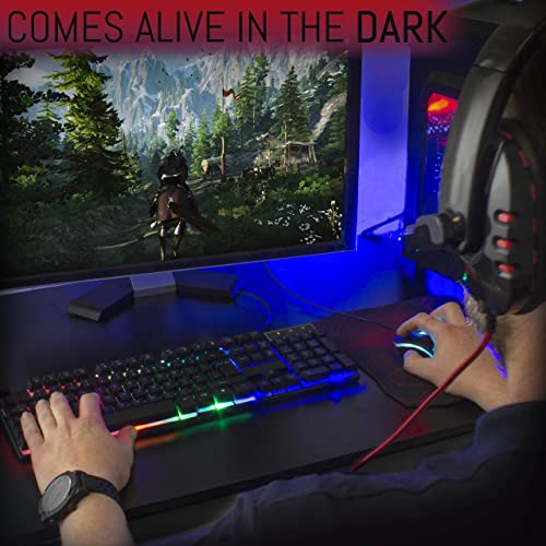 - Orzly Gaming Keyboard | RGB USB | Wired | Rainbow Keyboard -