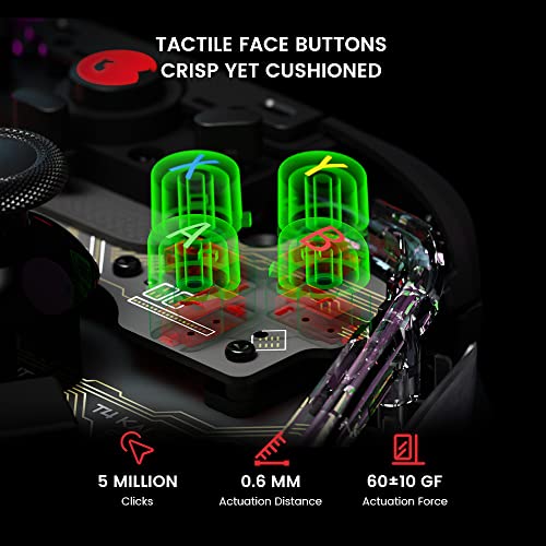 - GameSir T4 Kaleid Transparent PC Controller | Wired Gaming Controller for PC/Switch/Android TV Box, Plug and Play Gamepad Joystick | Hall Effect Sticks/Analog Triggers | 3.5mm Audio Jack -