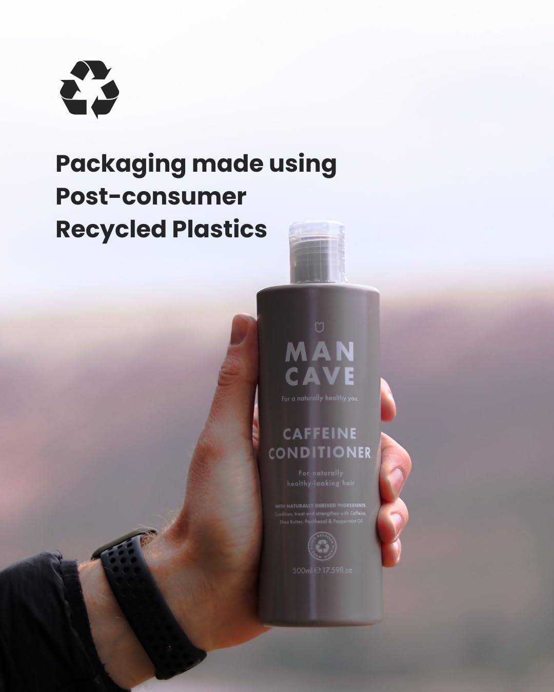 - ManCave Caffeine Conditioner 500ml for Men | Encourage Healthy Hair Growth -